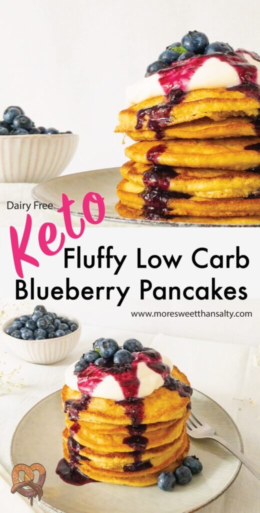 sweetketolife.com-Fluffy-Low-Carb-Keto-Blueberry-Pancakes-creamy