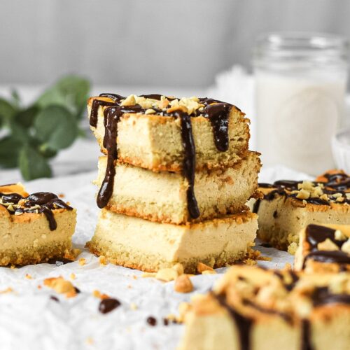 moresweetthansaly.com-keto -cheesecake-squares-peanut-butter-squares-creamy-chocolate
